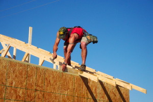 Matt Roofing Habitat Home in Mississippi